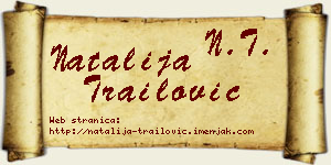 Natalija Trailović vizit kartica